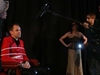 actor Nathan Head being interviewed by Y Lle for S4c - photo by Craig Colville